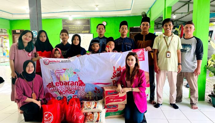 Honda Babel Santuni Panti Asuhan dan Dukung Pedagang Lokal di Ramadan