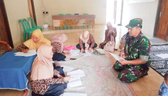 Babinsa Koramil 2306/Mancak, Puan Ter Pendataan Ibu Hamil