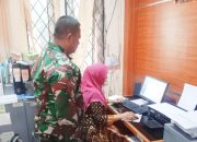 Babinsa Koramil 2307/Ciwandan, Puan Ter Pendataan Data Imunisasi