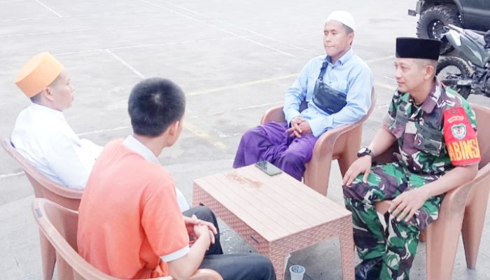 Babinsa Koramil 2303/Pulomerak, Komsos Membahas Kegiatan Bulan Ramadhan