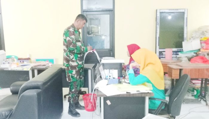 Babinsa Koramil 2302/Bojonegara, Puan Ter Mendata Angka Kelahiran