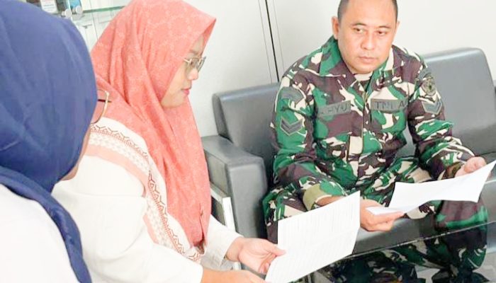 Babinsa Koramil 2305/Cinangka, Puan Ter Pendataan Pasien TBC