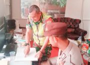 Babinsa Koramil 2307/Ciwandan, Puan Ter Pendataan Jumlah Pemudik