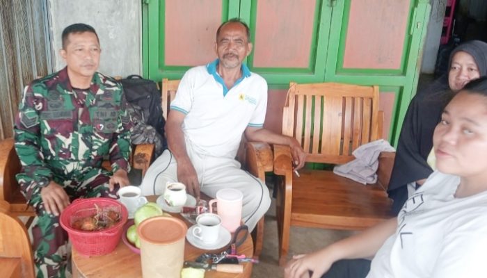 Babinsa Koramil 2303/Pulomerak, Komsos Membahas Budidaya Ikan Nila