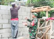 Babinsa Koramil 2303/Pulomerak, Karbak Pembangunan Rumah Warga Kurang Mampu