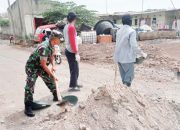 Babinsa Koramil 2303/Pulomerak, Karbak Pembuatan Jalan Baru