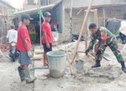 Babinsa Koramil 2301/Cilegon, Karbak Pembangunan Rumah Warga