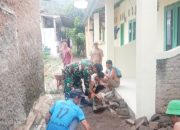 Babinsa Koramil 2303/Pulomerak, Karbak Pemasangan Paving Blok