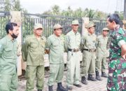 Babinsa Koramil 2307/Ciwandan Giat Bintawil Materi Pelatihan Baris Berbaris