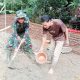Babinsa Koramil 2303/Pulomerak, Karbak Pembangunan Tembok Penahan Tanah