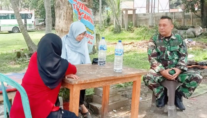 Babinsa Koramil 2305/Cinangka, Komsos Membahas Tentang Stunting
