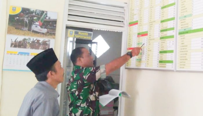 Babinsa Koramil 2306/Mancak, Puanter Mendata Warga Kurang Mampu