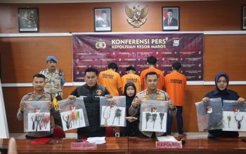 Polisi Tangkap 7 Pelaku Teror Pembusuran Di Maros, Tiga Pelaku Anak Dibawah Umur