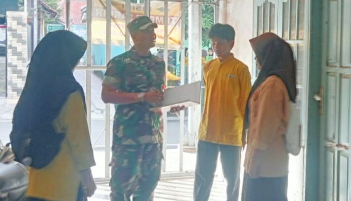 Babinsa Koramil 2303/Pulomerak, Puan Ter Pendataan Rumah Kontrakan