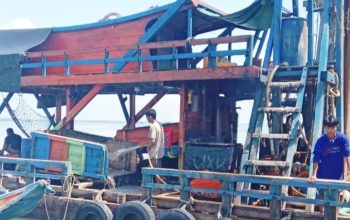 Laut Samfur kembali Diserbu Puluhan Ponton Ilegal