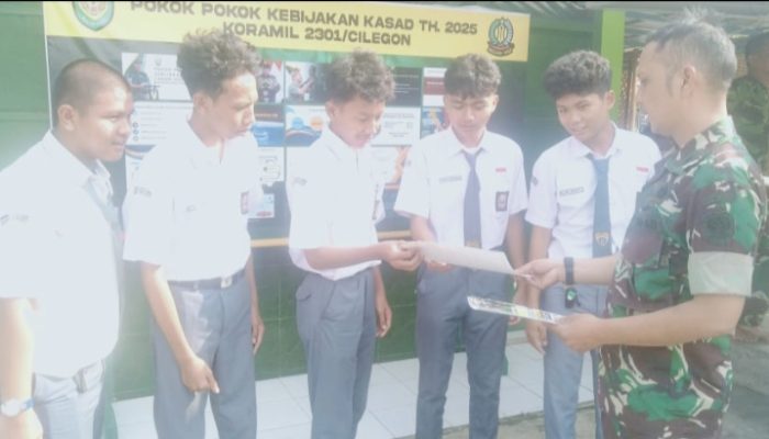 Babinsa Koramil 2301/Cilegon Giat Bintawil Rekrutmen Calon TNI AD