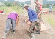 Babinsa Koramil 2304/Anyar, Karbak Pembuatan Drainase