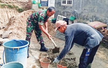 Babinsa Koramil 2307/Ciwandan, Karbak Pembangunan Rumah Warga