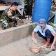 Babinsa Koramil 2305/Cinangka, Karbak Pembuatan Kolam