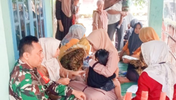 Babinsa Koramil 2305/Cinangka, Puanter Pendataan Stunting
