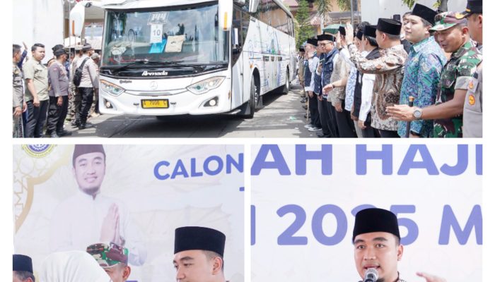 Robinsar Lepas Ratusan Calon Jamaah Haji Kloter 44 Kota Cilegon