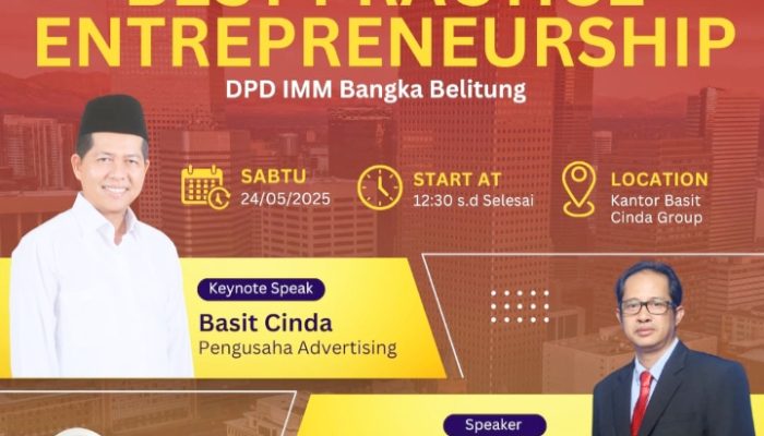 IMM Bangka Belitung Gelar Workshop Wirausaha, Hadirkan Basit Cinda Sebagai Inspirasi