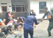 Babinsa Koramil 2301/Cilegon, Karbak Pemasangan Paving Blok