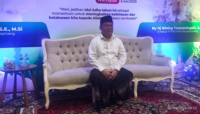 Hangatnya Iduladha di Pangkalpinang, Pj Wali Kota Unu Rayakan Bersama Warga, Tegaskan Pentingnya Kebersamaan