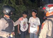 Patroli KRYD, Polres Maros Berikan Edukasi kepada Remaja yang Nongkrong 