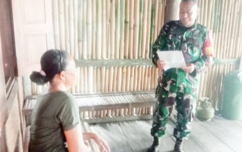 Babinsa Koramil 2305/Cinangka, Puanter Pendataan Warga Kurang Mampu