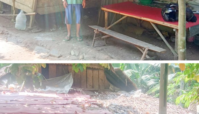 Begitu Miris Rumah Sepasang Suami Istri Warga Kampung Galaya Nyaris Ambruk