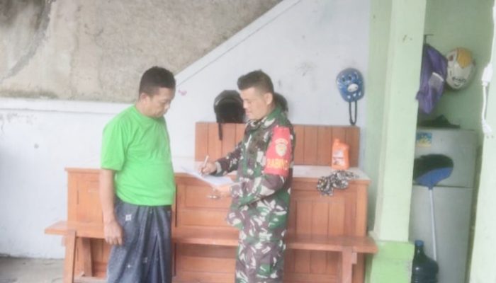 Babinsa Koramil 2304/Anyer, Puanter Pendataan Warga