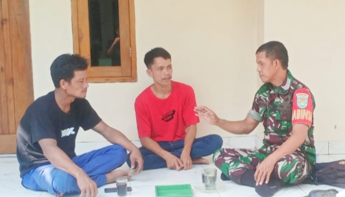 Babinsa Koramil 2306/Mancak, Karbak Membahas Keamanan Lingkungan