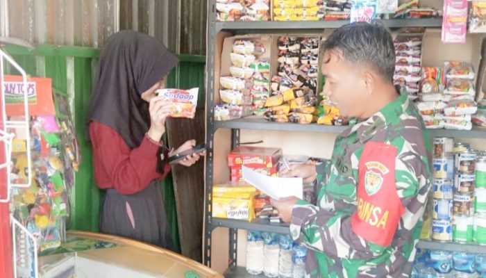 Babinsa Koramil 2302/Bojonegara, Puanter Mendata Harga Sembako