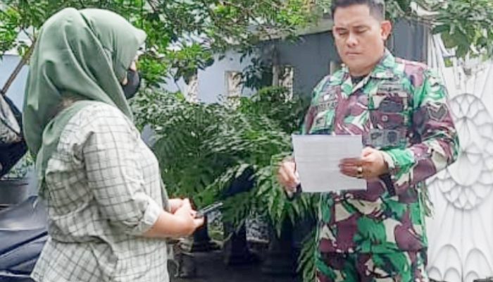 Babinsa Koramil 2305/Cinangka, Puanter Pendataan Rumah Kontrakan