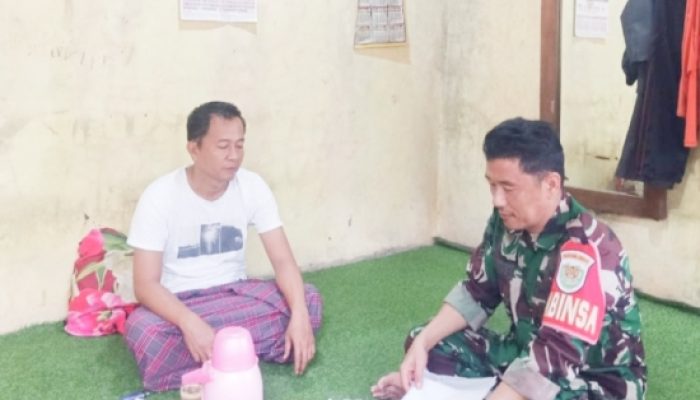 Babinsa Koramil 2305/Cinangka, Puanter Pendataan Bantuan Sosial