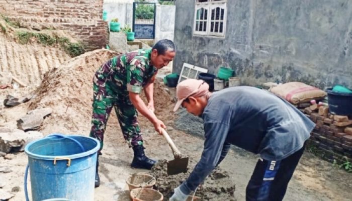 Babinsa Koramil 2307/Ciwandan, Karbak Pembangunan Rumah Warga
