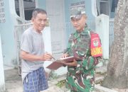 Babinsa Koramil 2303/Pulomerak, Puan Ter Mendata Penghuni Kontrakan Baru