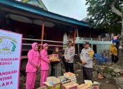 Polsek Kelara dan Bhayangkari Salurkan Bantuan Sosial Kepada Warga Terdampak Banjir dan Longsor di Kecamatan Rumbia