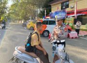 Polantas Di Maros Tilang Pelajar yang Tidak Memiliki SIM Selama Operasi Patuh 2025