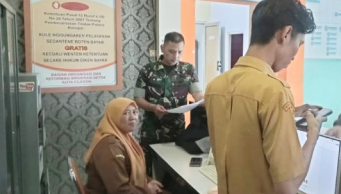 Babinsa Koramil 2301/Cilegon, Puanter Membahas Pendataan Jumlah Penduduk