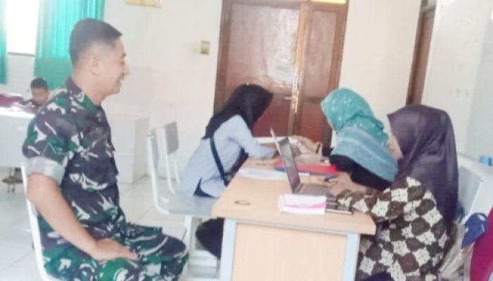 Babinsa Koramil 2301/Cilegon, Puan Ter Pendataan Jumlah Penduduk
