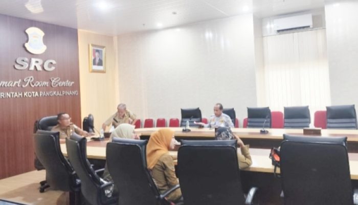 Juhaini Hadiri Rakom dalam Rangka Pengendalian Inflasi oleh Kemendagri Melalui Zoom meeting