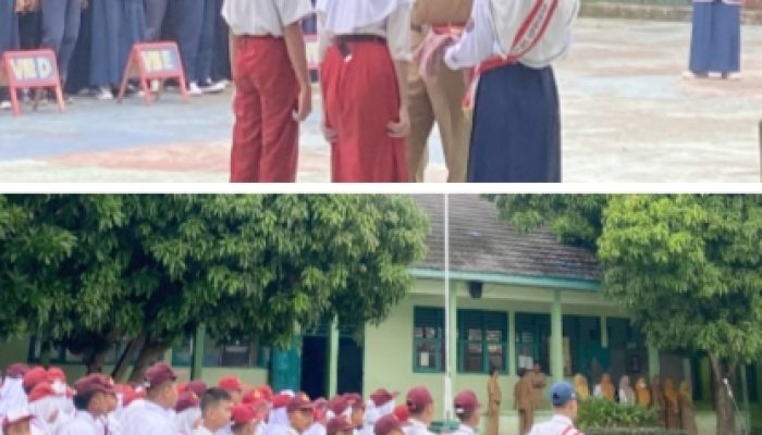 SMPN 1 Cinangka Gelar MPLS,  Siswa Baru Dikenalkan Lingkungan Sekolah Secara Langsung