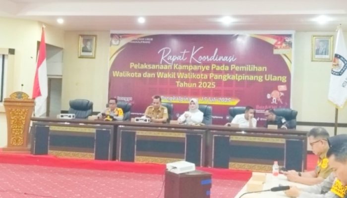 Pemkot Pangkalpinang dan KPU Gelar Rakor Kampanye Pilwako 2025, Tekankan Kampanye Tertib dan Bermartabat
