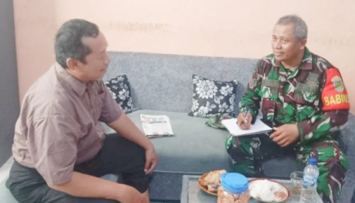 Koramil 2303/Pulomerak Laksanakan Puanter di Wilayah Binaan