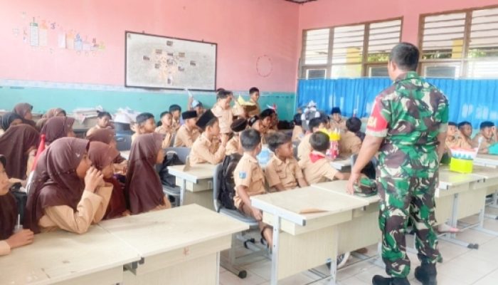 Koramil 2307/Ciwandan Gelar Pembinaan Wilayah Untuk Linmas dan Pelajar