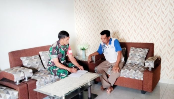 Koramil 2306/Mancak Laksanakan Giat Puanter, Babinsa Perkuat Data Kewilayahan di Desa Binaan
