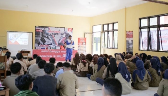 Honda Babel Edukasi Keselamatan Berkendara Bagi Pelajar Beltim Puluhan Siswa SMK Muhammadiyah Antusias Ikuti Pelatihan Safety Riding Honda