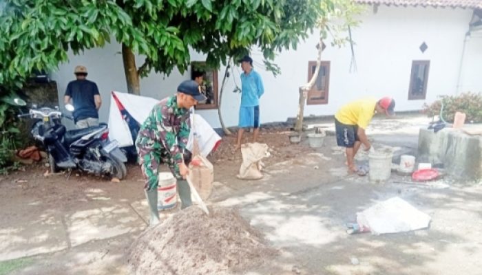 Koramil 2301/Cilegon Laksanakan Giat Karya Bhakti di Dua Lokasi Untuk Tingkatkan Kesejahteraan Masyarakat